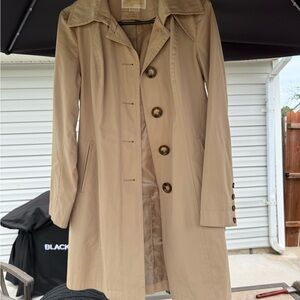 Michael Kors Tan Trench Coat Classic Style